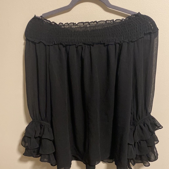 #12. Express Smocked Off-The-Shoulder Top - Picture 2 of 6